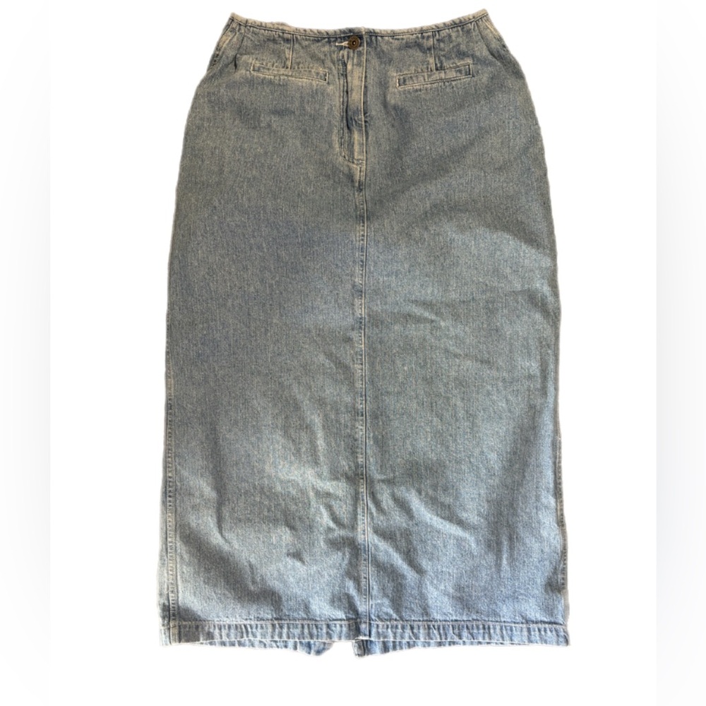 Christopher & Banks Light Blue Denim Pencil Skirt